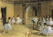 Edgar Degas Dance Class at hte Opera oil painting reproduction